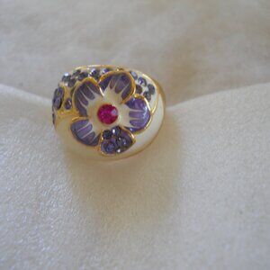 Enamel Floral Ring   430